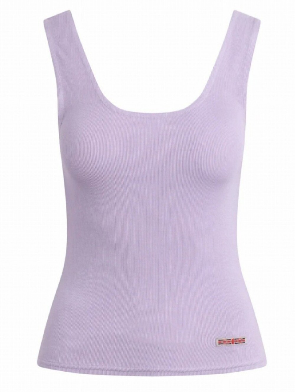 Hudson Orchid Bloom Classic Ribbed Scoop Neck Tank Size Sm